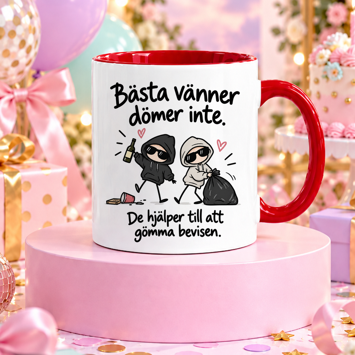 Bästa vänner dömer inte | Rolig mugg
