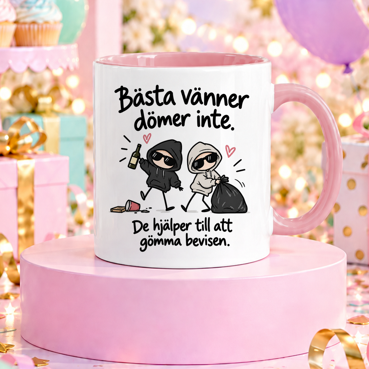Bästa vänner dömer inte | Rolig mugg