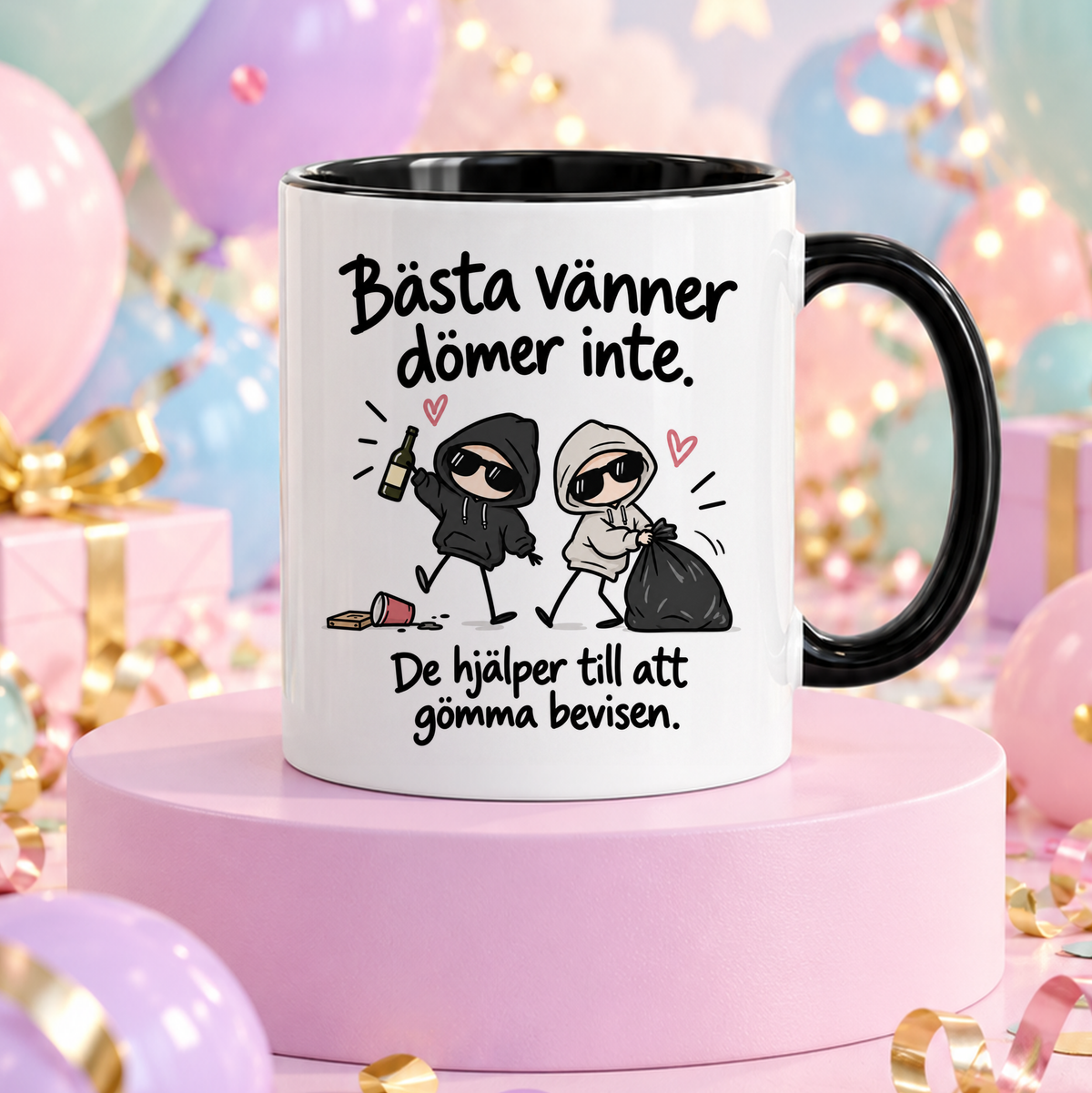 Bästa vänner dömer inte | Rolig mugg