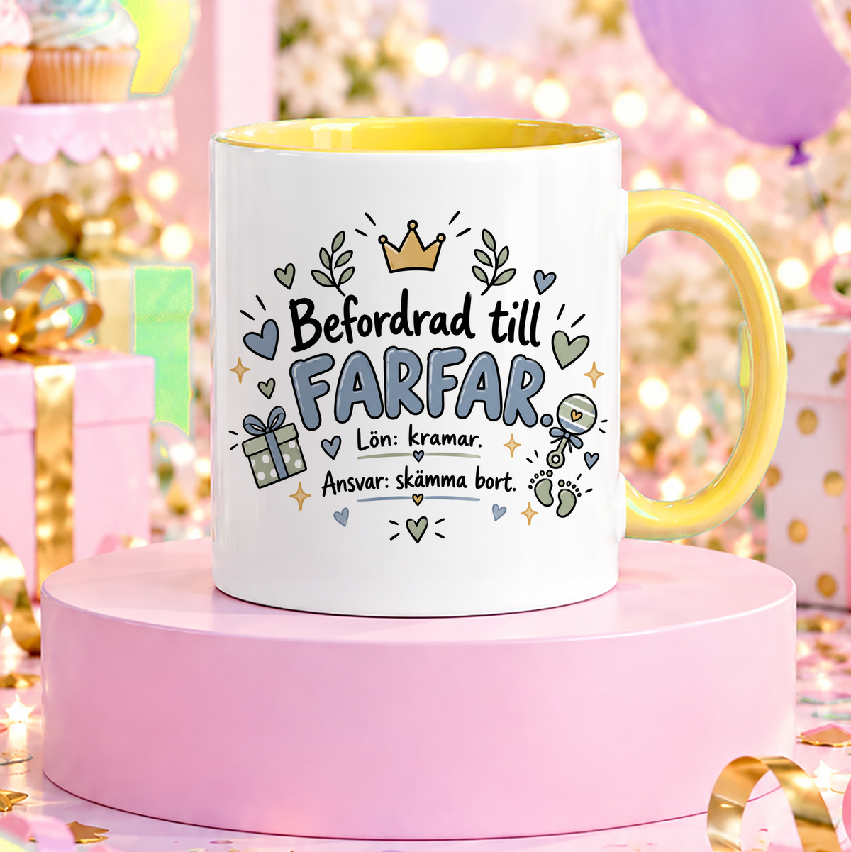 Befordrad till farfar | Rolig mugg