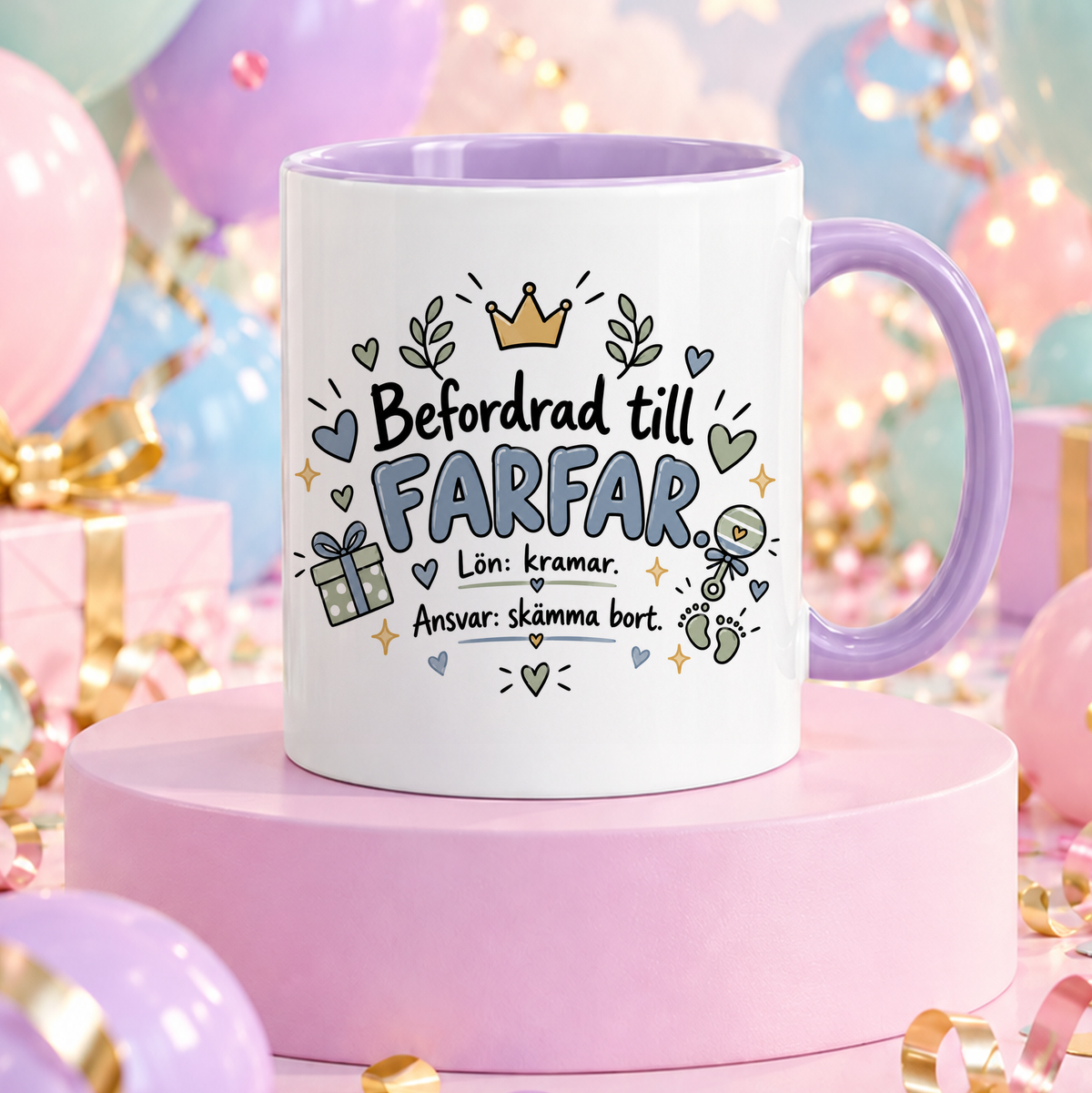 Befordrad till farfar | Rolig mugg