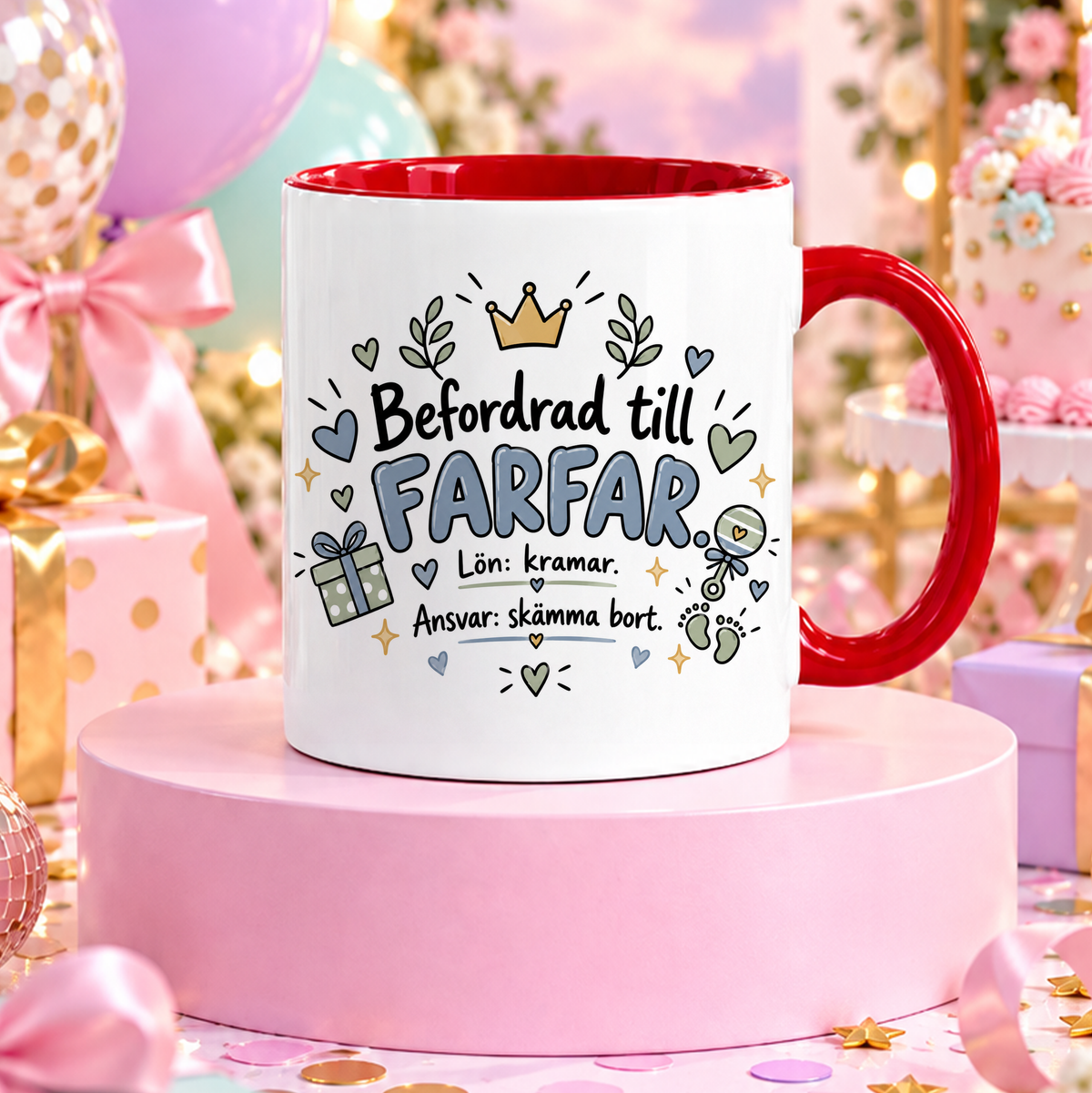 Befordrad till farfar | Rolig mugg