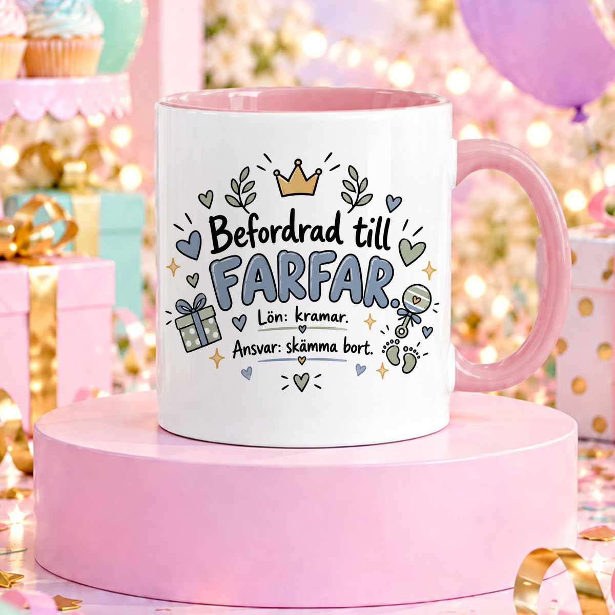 Befordrad till farfar | Rolig mugg