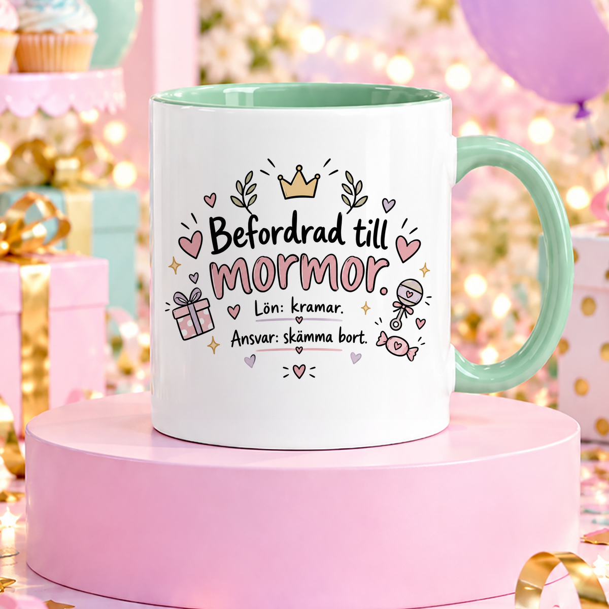 Befordrad till mormor | Rolig mugg