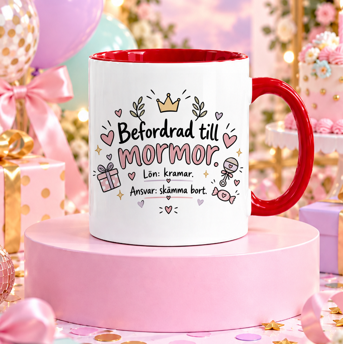 Befordrad till mormor | Rolig mugg