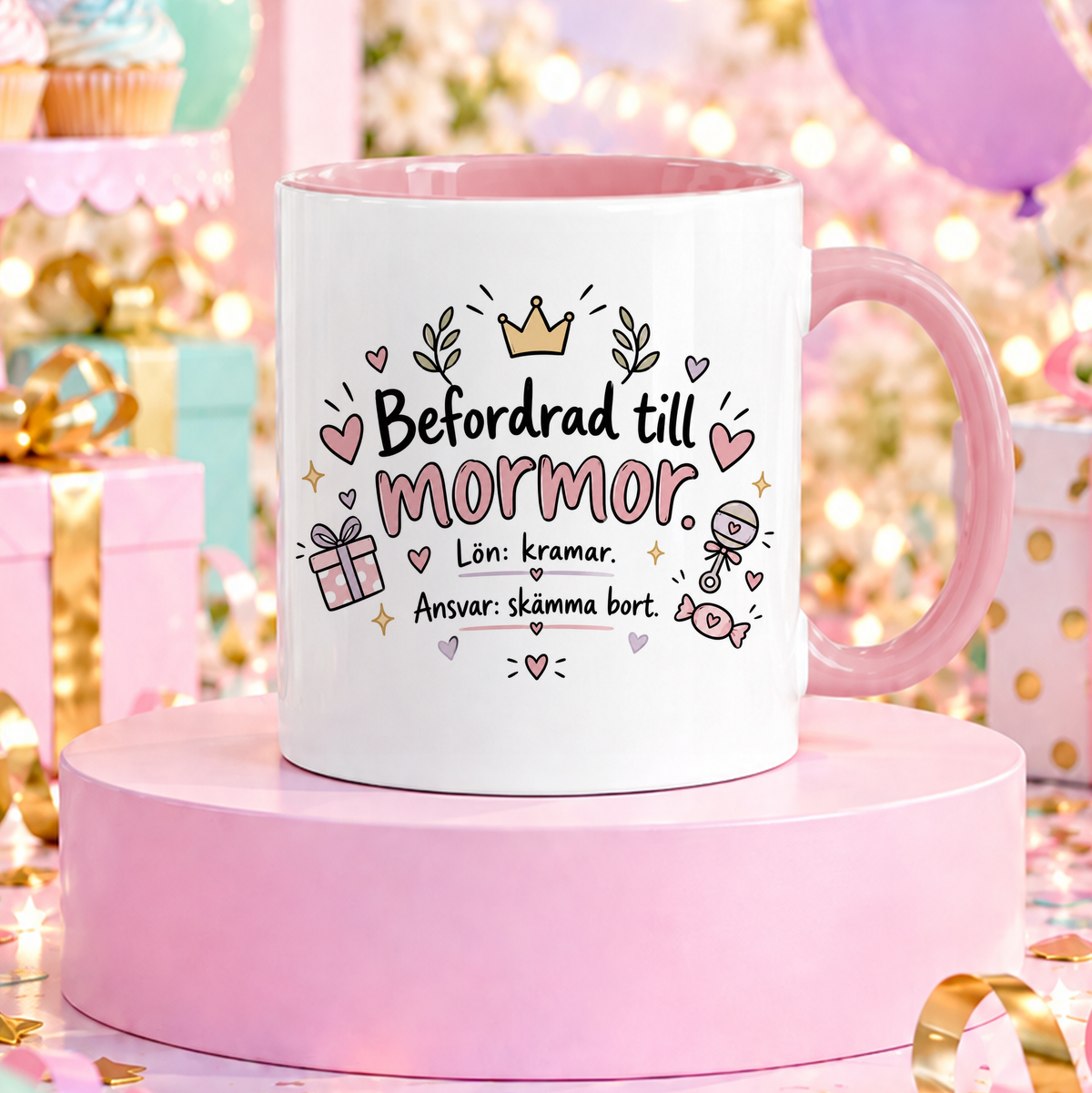 Befordrad till mormor | Rolig mugg