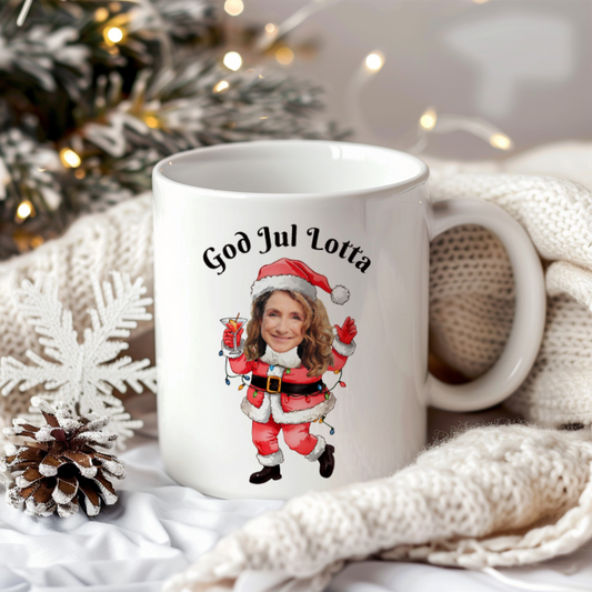 Dancing Santa | Ansikte | Personlig julmugg