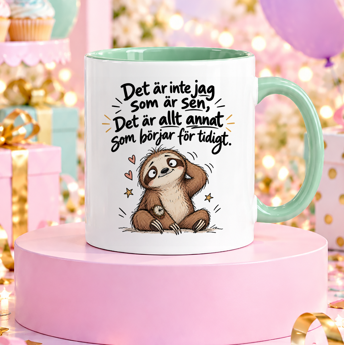 Jag är inte sen, det är allt annat som börjar för tidigt | Rolig mugg