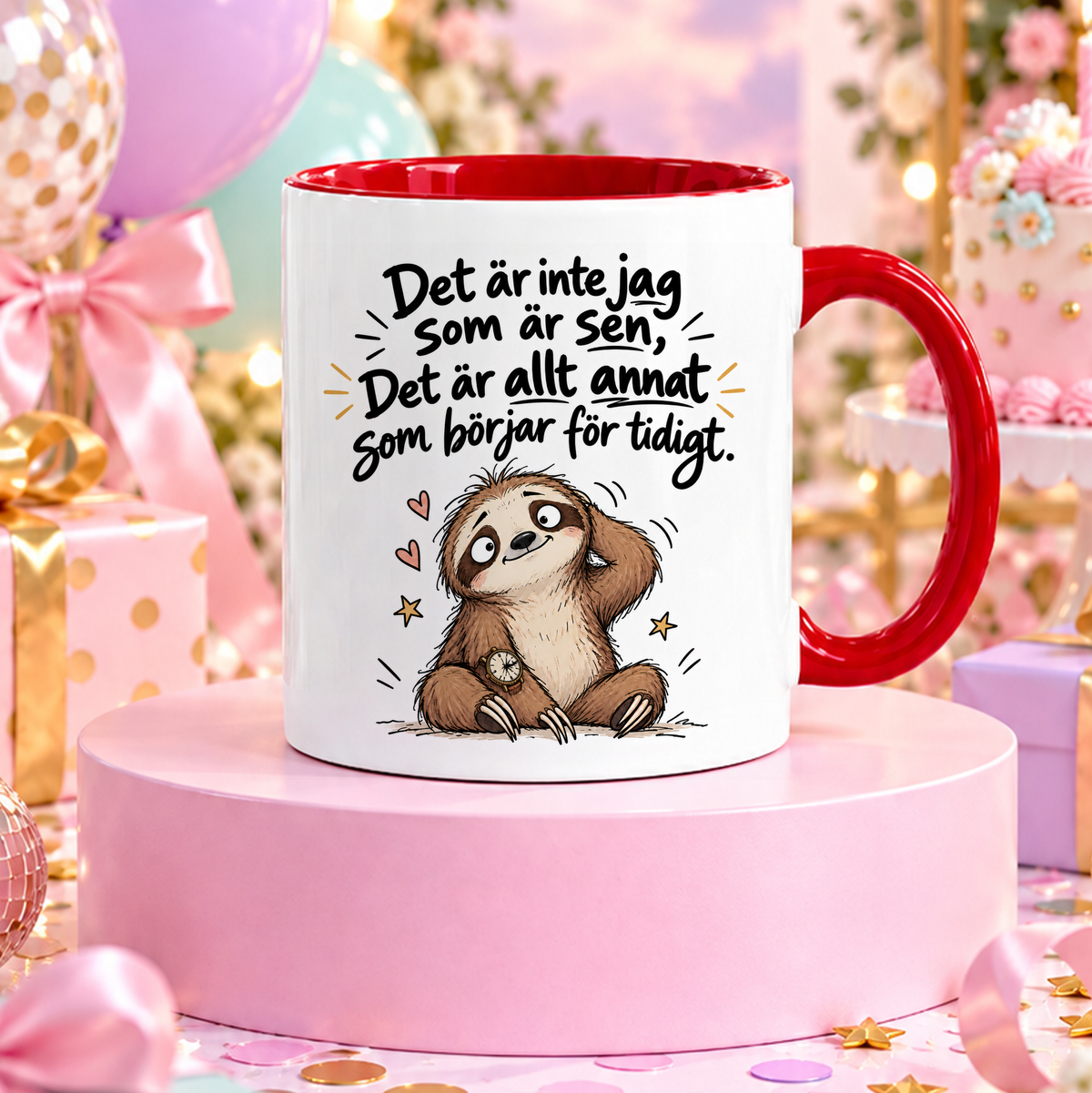 Jag är inte sen, det är allt annat som börjar för tidigt | Rolig mugg
