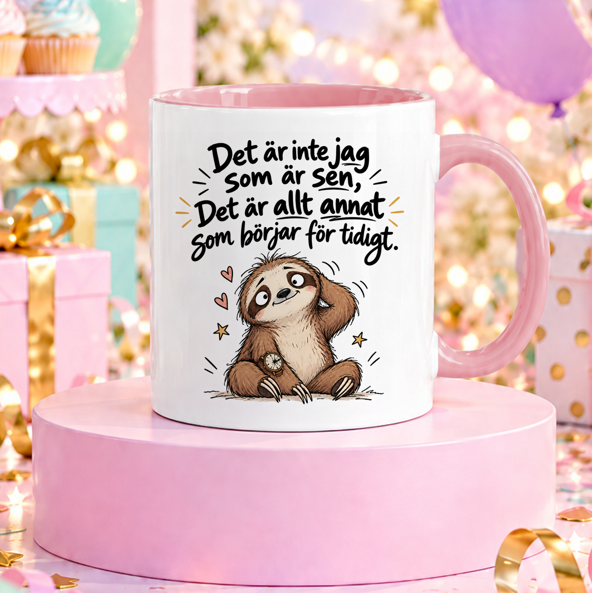 Jag är inte sen, det är allt annat som börjar för tidigt | Rolig mugg