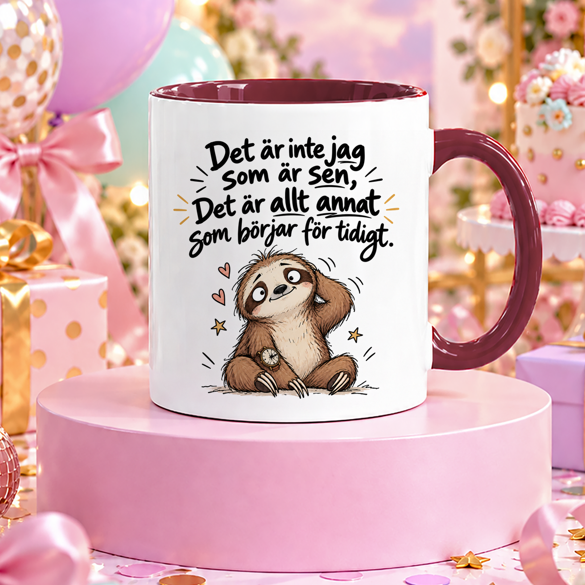 Jag är inte sen, det är allt annat som börjar för tidigt | Rolig mugg