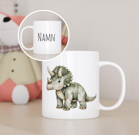 Dinosaurie | Personlig barnmugg