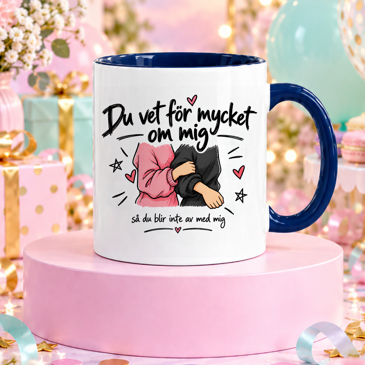 Du vet för mycket om mig så du blir inte av med mig | Rolig mugg