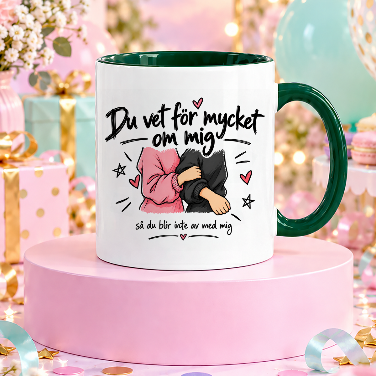 Du vet för mycket om mig så du blir inte av med mig | Rolig mugg