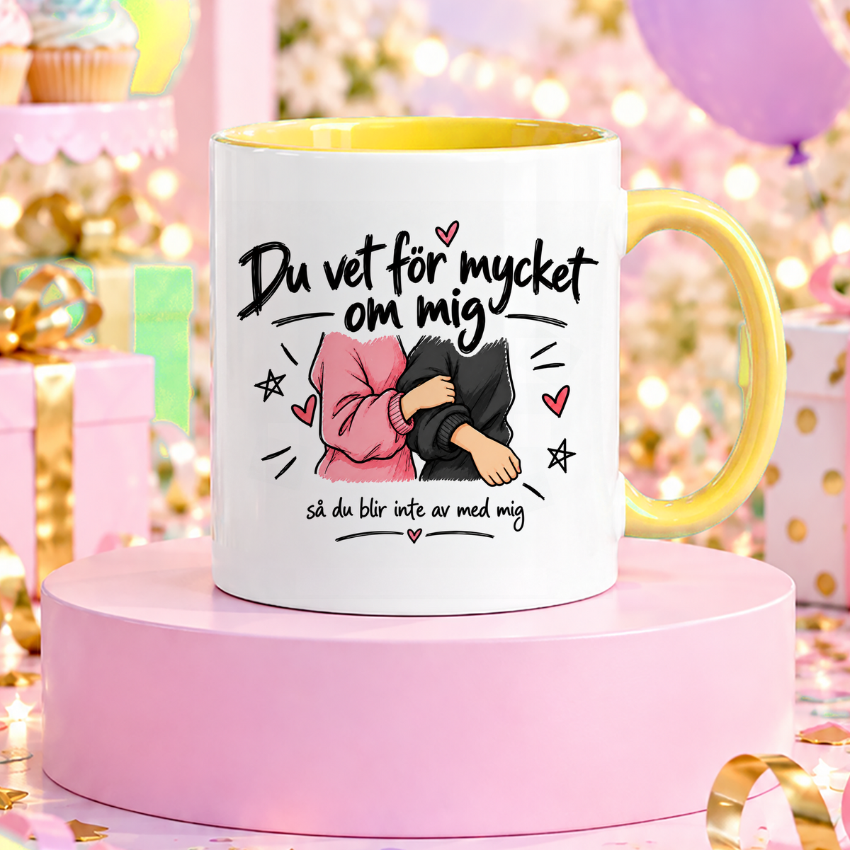 Du vet för mycket om mig så du blir inte av med mig | Rolig mugg