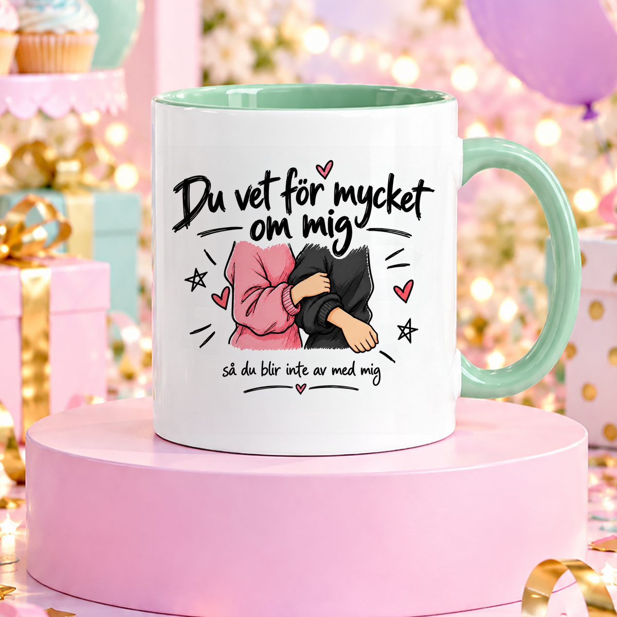 Du vet för mycket om mig så du blir inte av med mig | Rolig mugg