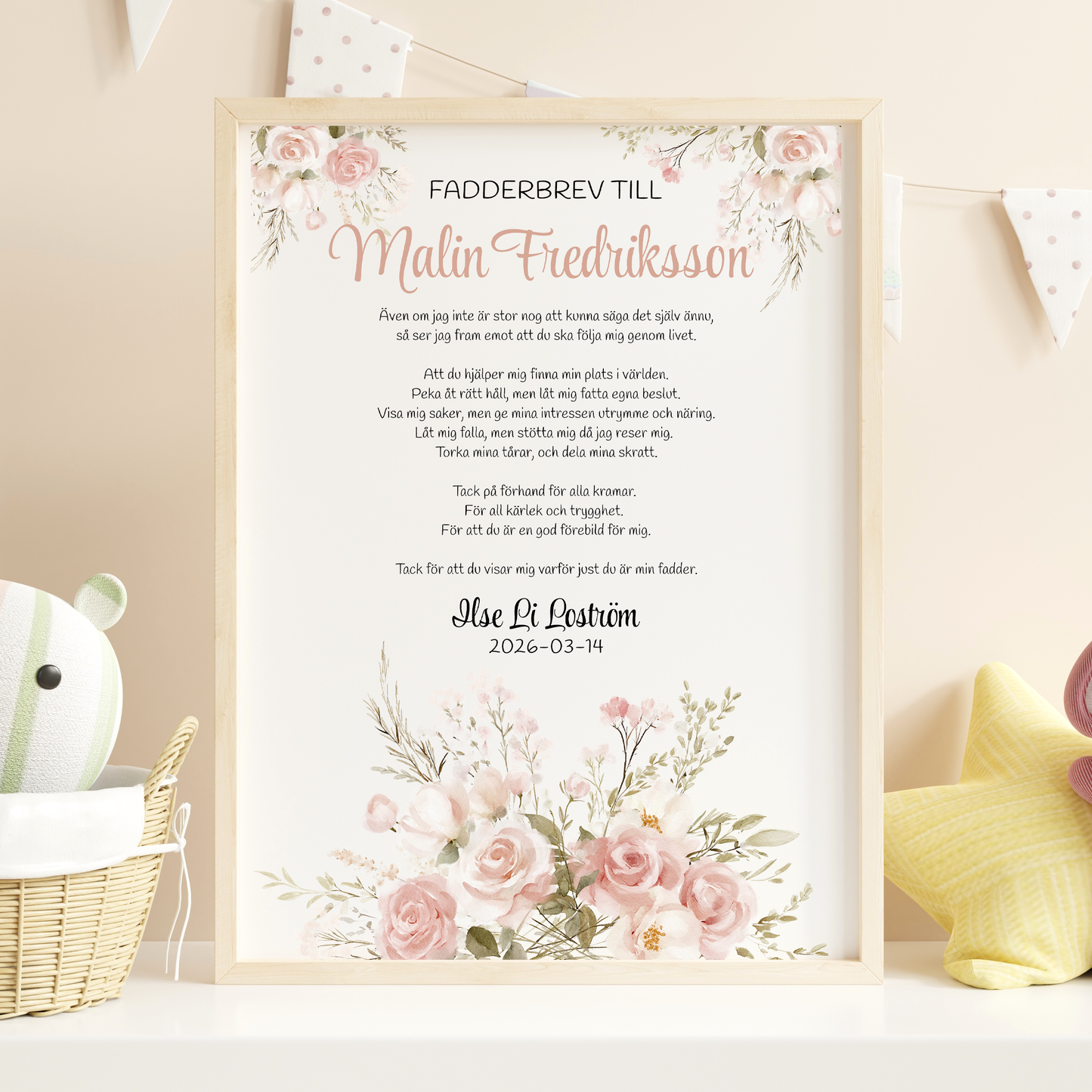 Fadderbrev | Blommor