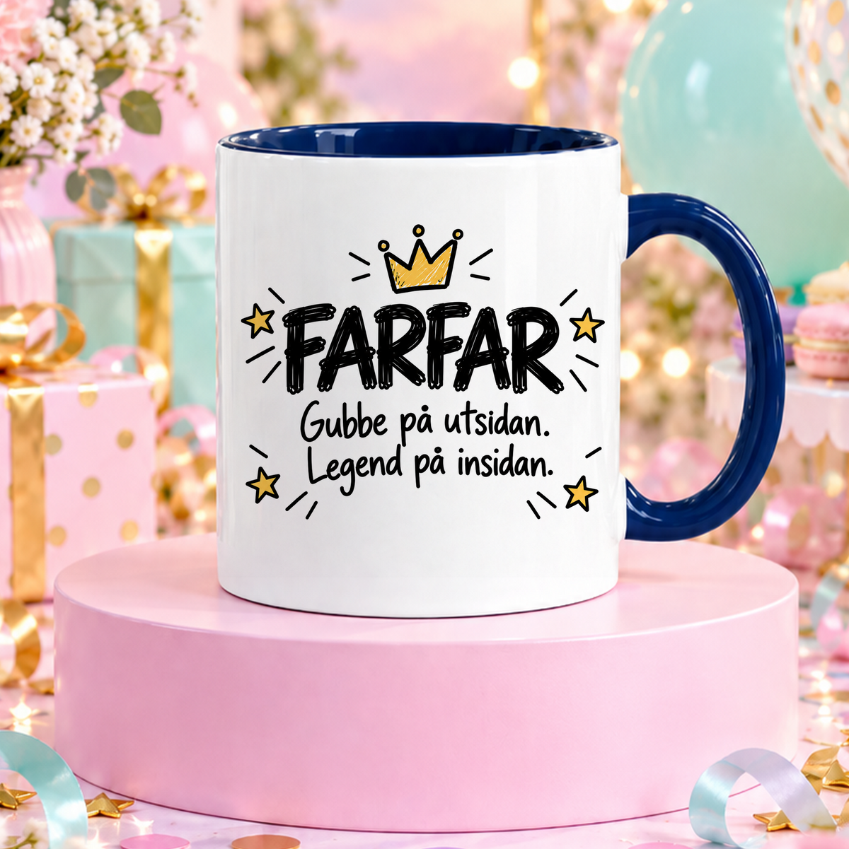 FARFAR Gubbe på utsidan, legend på insidan | Rolig mugg
