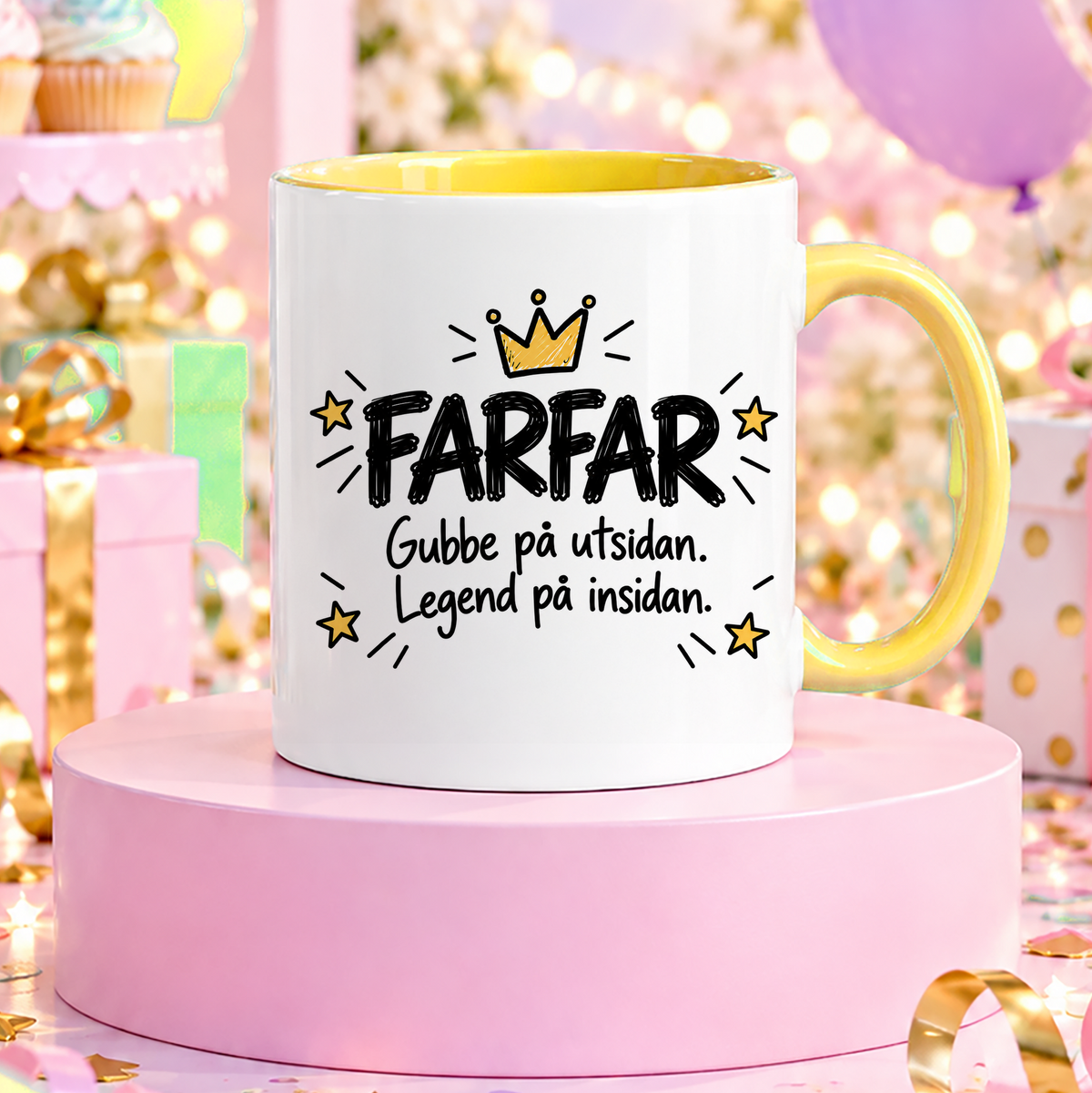 FARFAR Gubbe på utsidan, legend på insidan | Rolig mugg