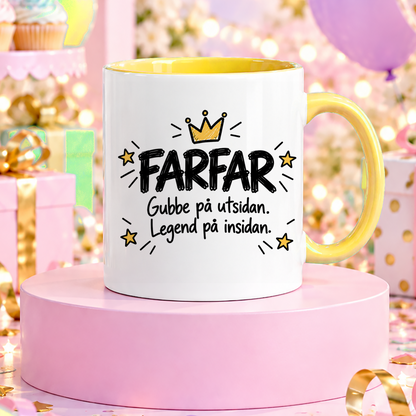 FARFAR Gubbe på utsidan, legend på insidan | Rolig mugg