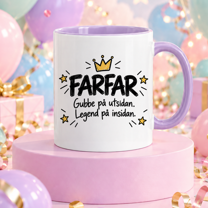 FARFAR Gubbe på utsidan, legend på insidan | Rolig mugg