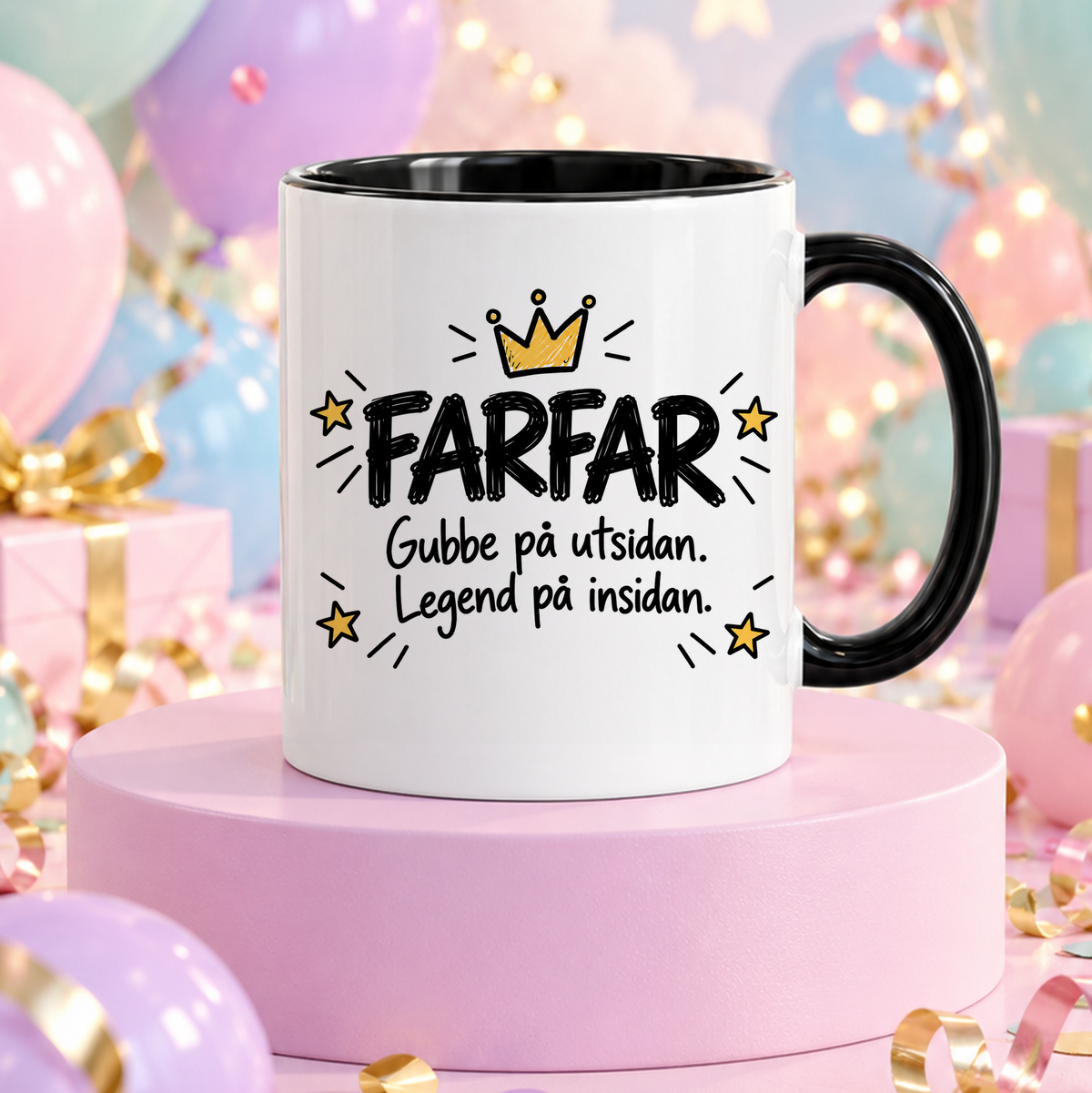 FARFAR Gubbe på utsidan, legend på insidan | Rolig mugg