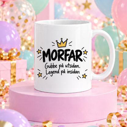 FARFAR Gubbe på utsidan, legend på insidan | Rolig mugg