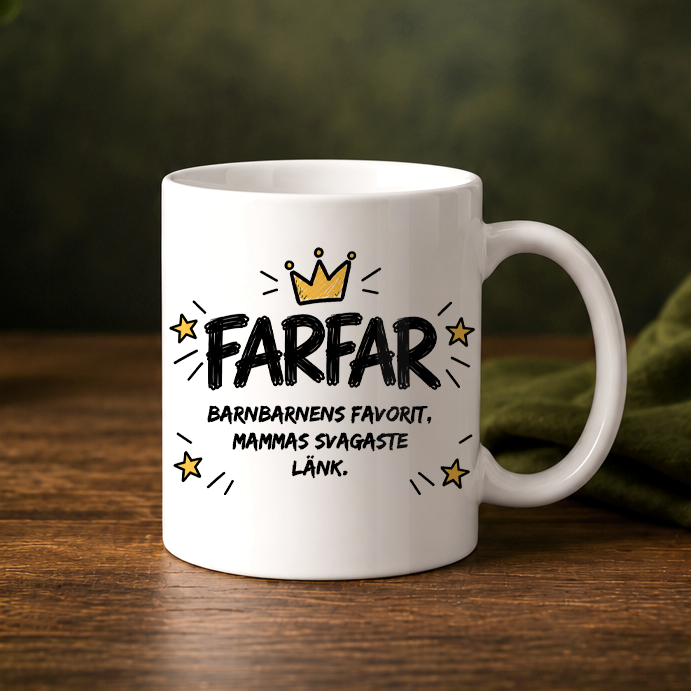 Presentpaket | FARFAR | Mugg, kaffe & godis