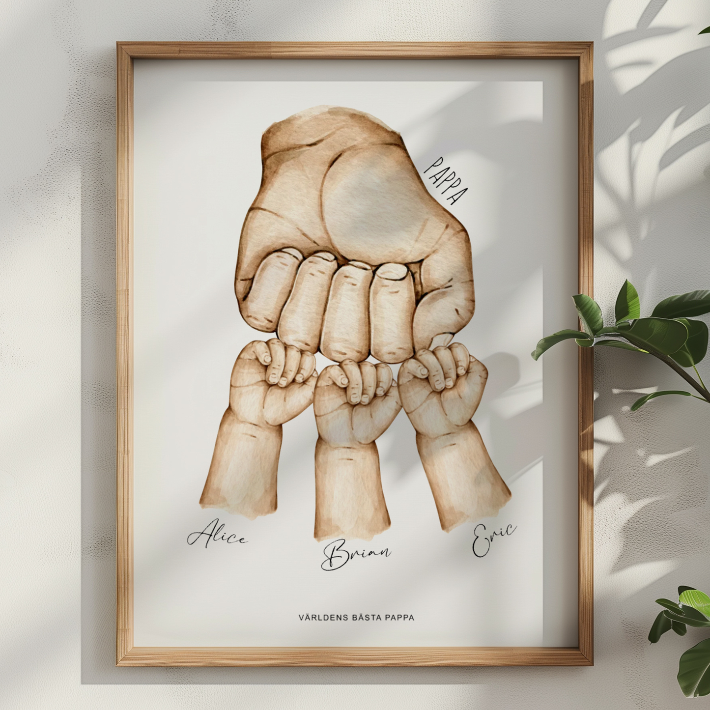 Fist bump (manlig) | Personlig Poster