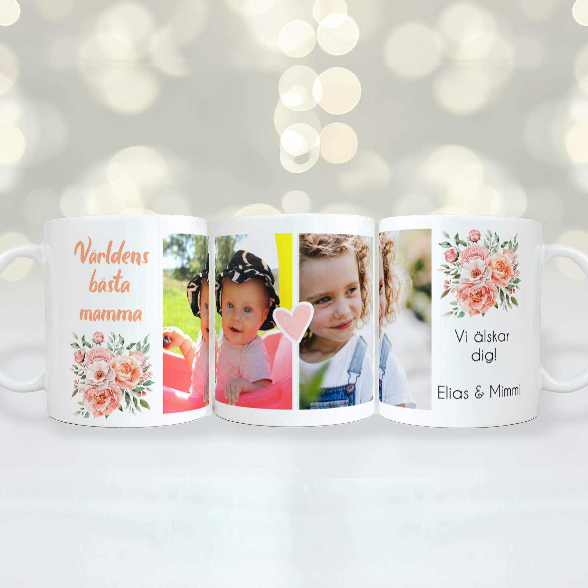 Foton & blommor | Personlig fotomugg