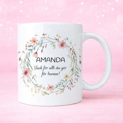 Vilda blommor | Mamma | Personlig mugg