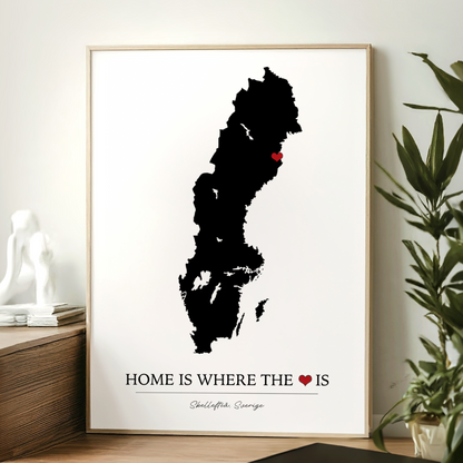 Home is where the heart is | Personlig poster