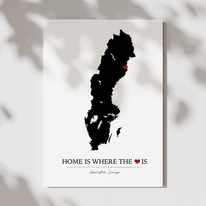 Home is where the heart is | Personlig poster