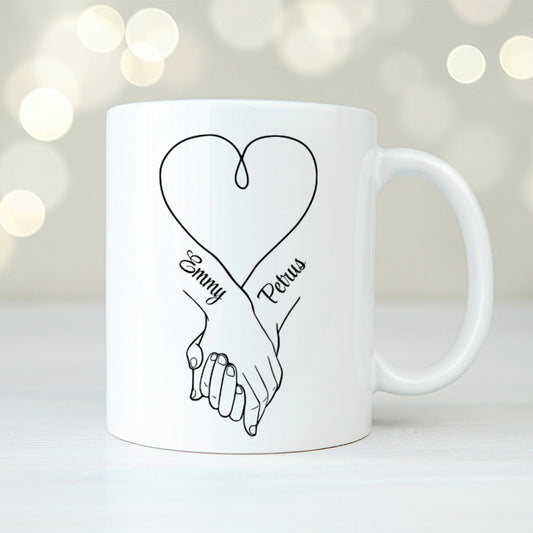 Händer & namn | Personlig mugg