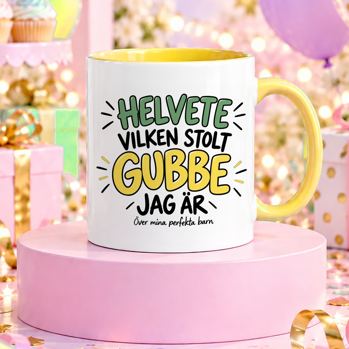 Helvete vilken stolt gubbe jag är | Rolig mugg