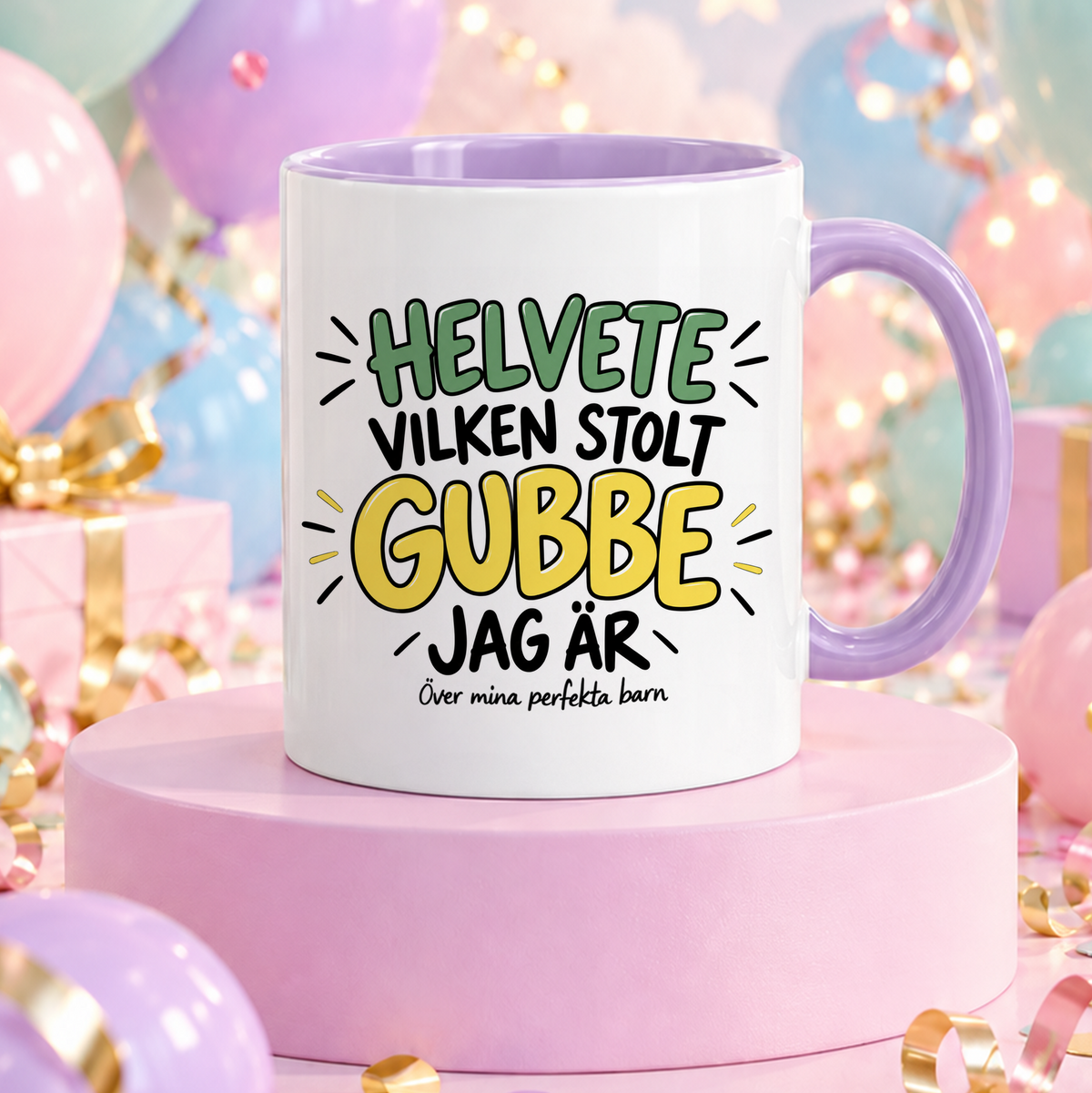 Helvete vilken stolt gubbe jag är | Rolig mugg