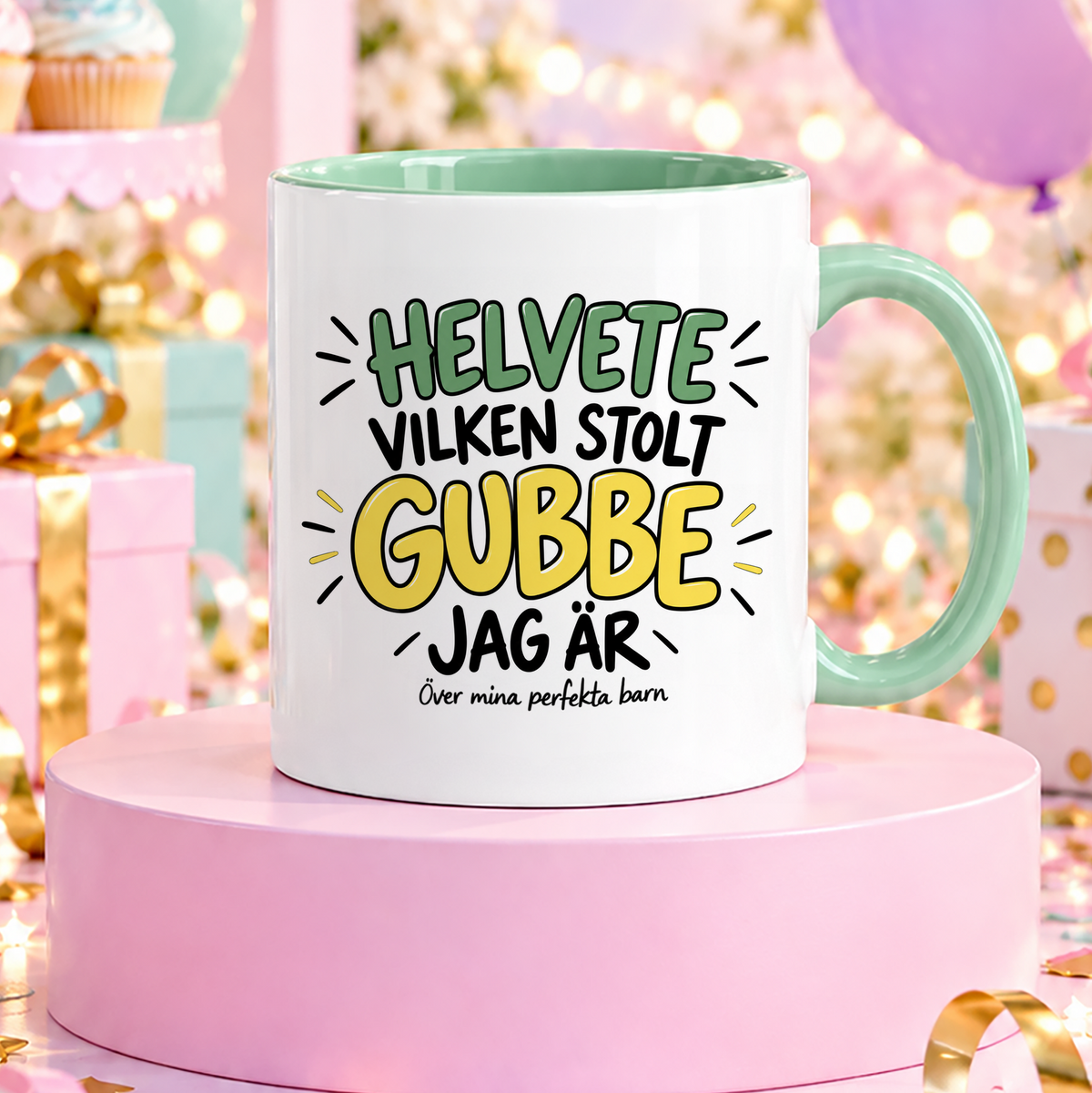 Helvete vilken stolt gubbe jag är | Rolig mugg