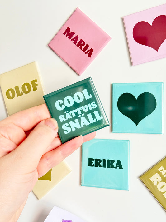 Namn, ord & hjärta | 3 magneter