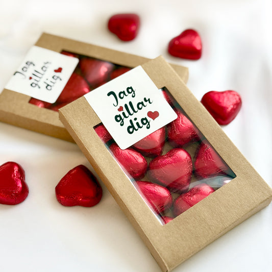 Jag gillar dig | Ask med hjärtan