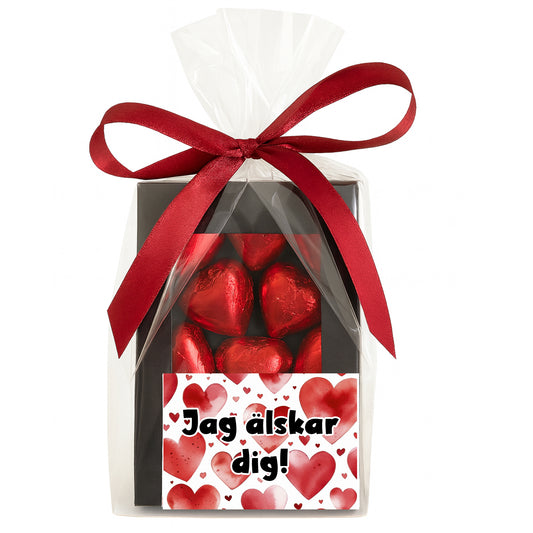 Hjärtan | Chokladask & kort