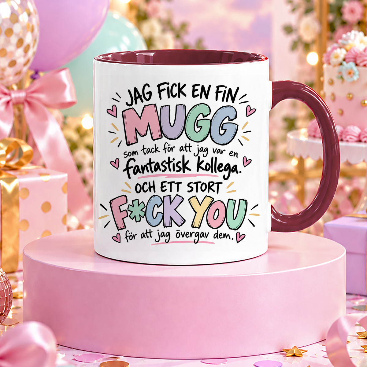 Jag fick en mugg från mina kollegor | Rolig mugg