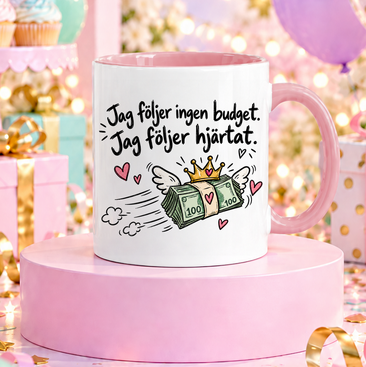 Jag följer ingen budget | Rolig mugg