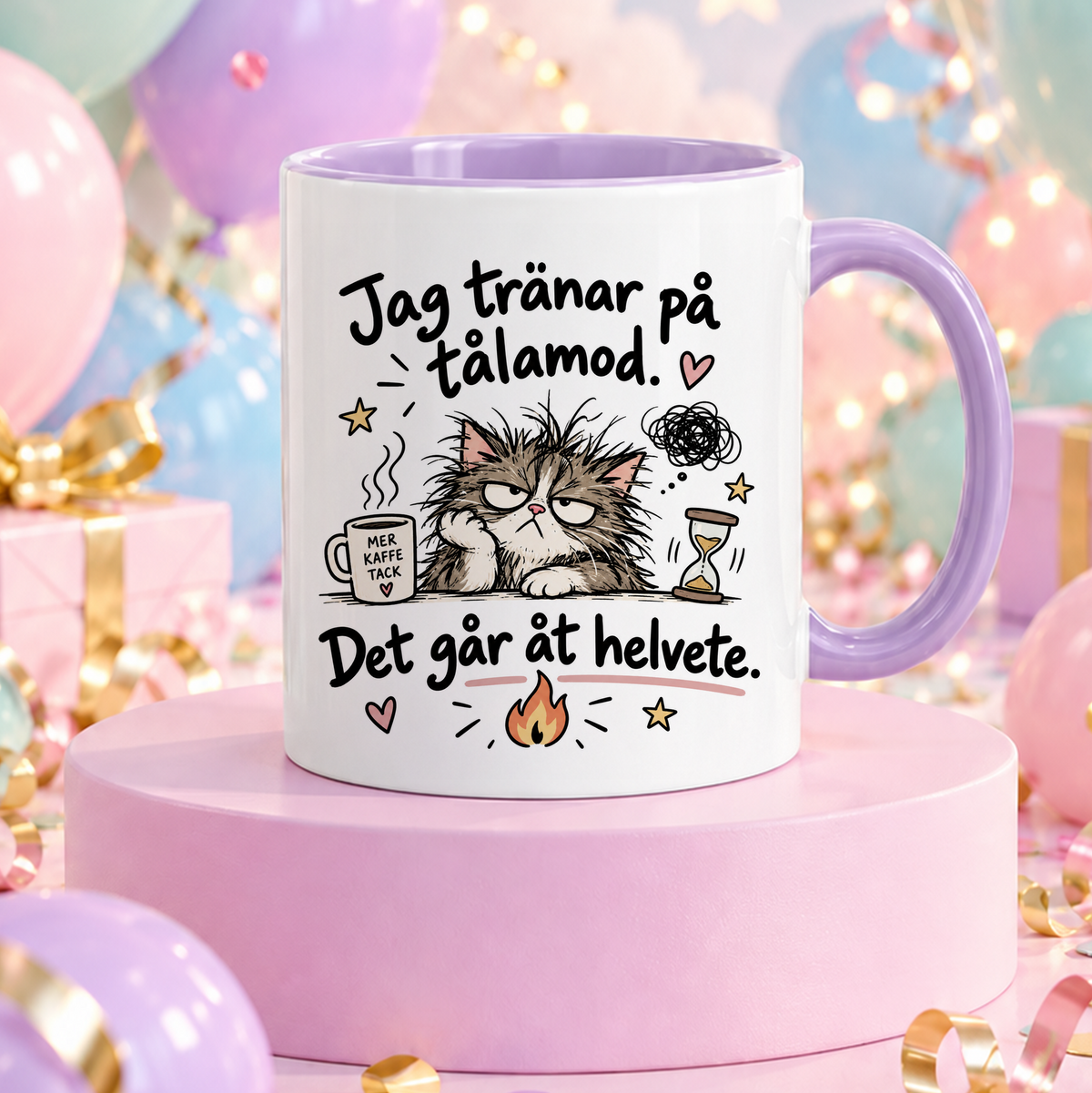 Jag tränar på tålamod | Rolig mugg