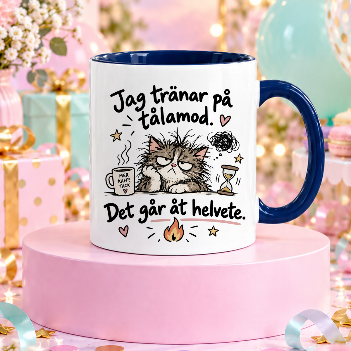 Jag tränar på tålamod | Rolig mugg