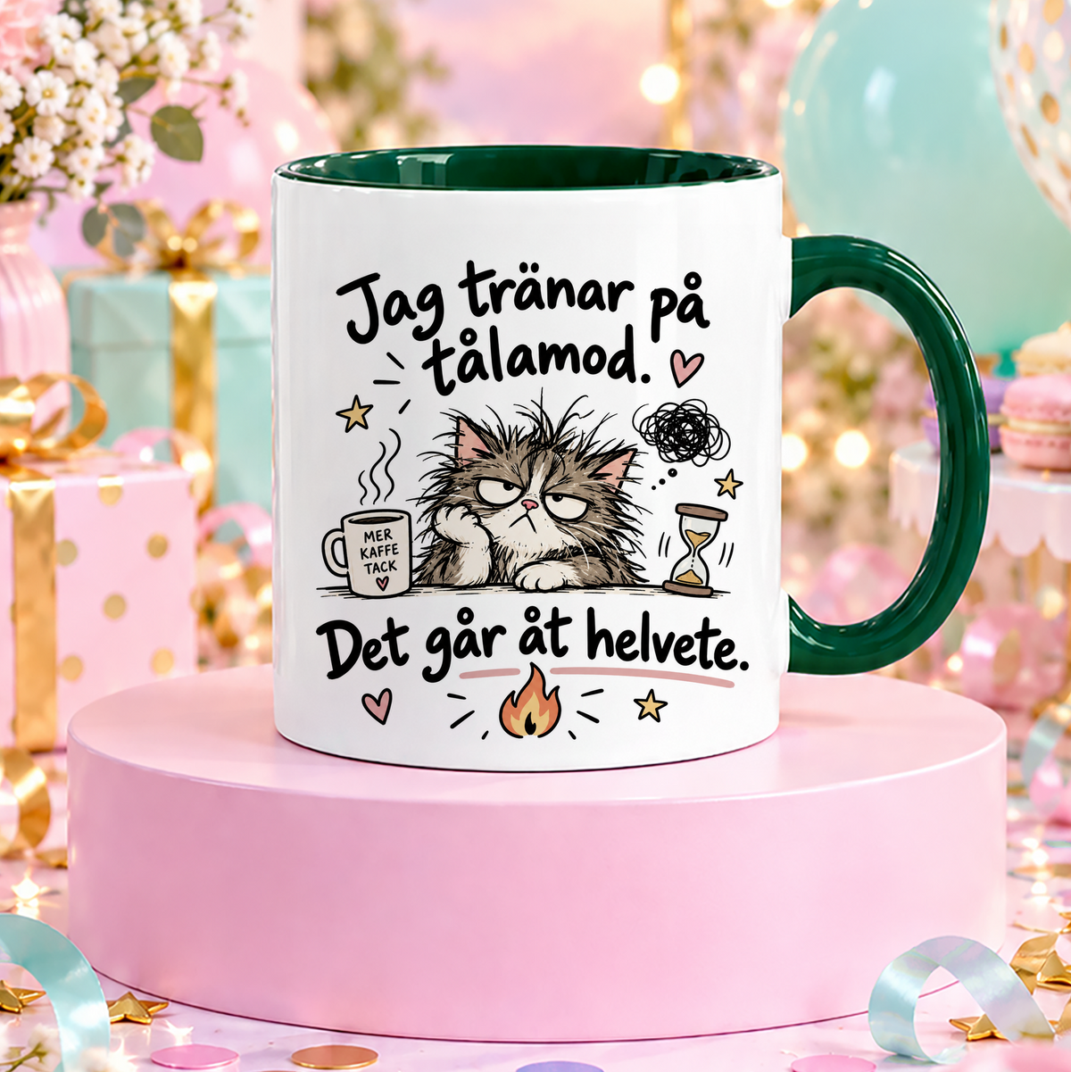 Jag tränar på tålamod | Rolig mugg