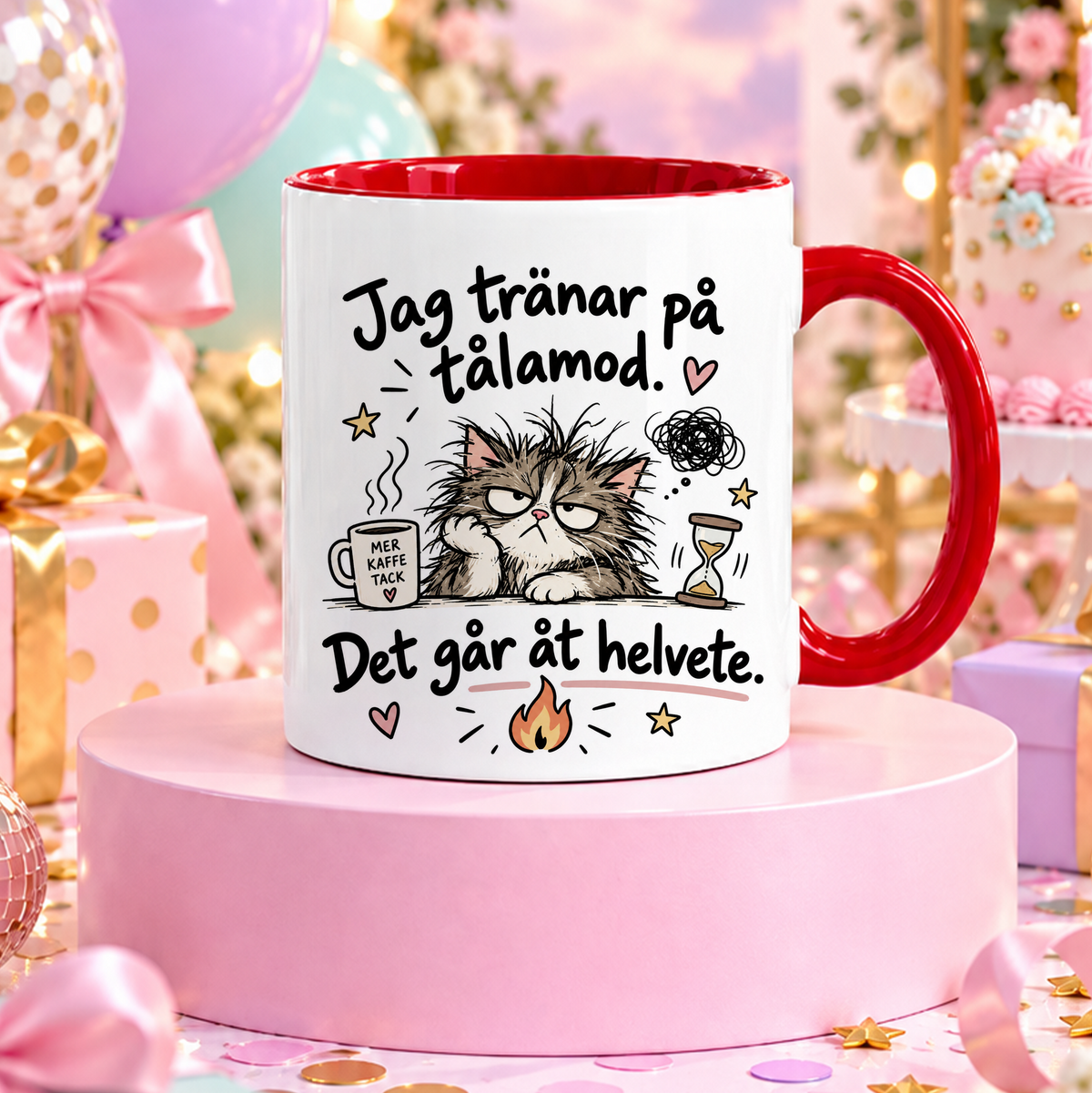 Jag tränar på tålamod | Rolig mugg