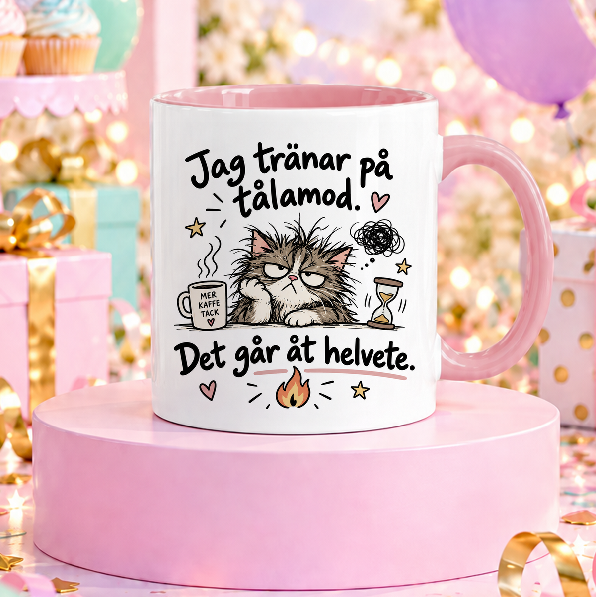 Jag tränar på tålamod | Rolig mugg