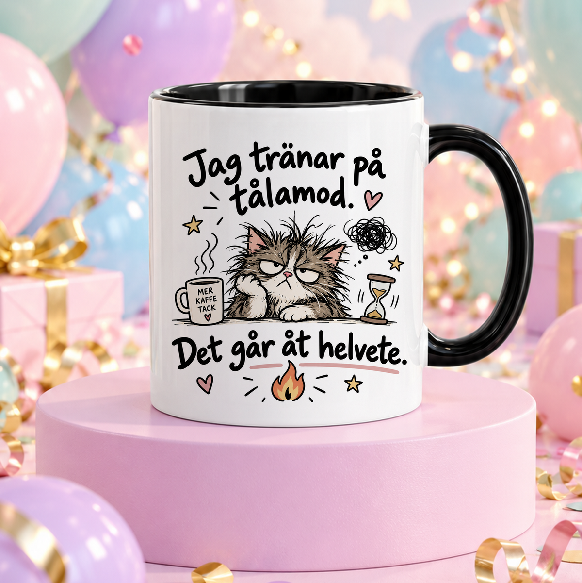 Jag tränar på tålamod | Rolig mugg