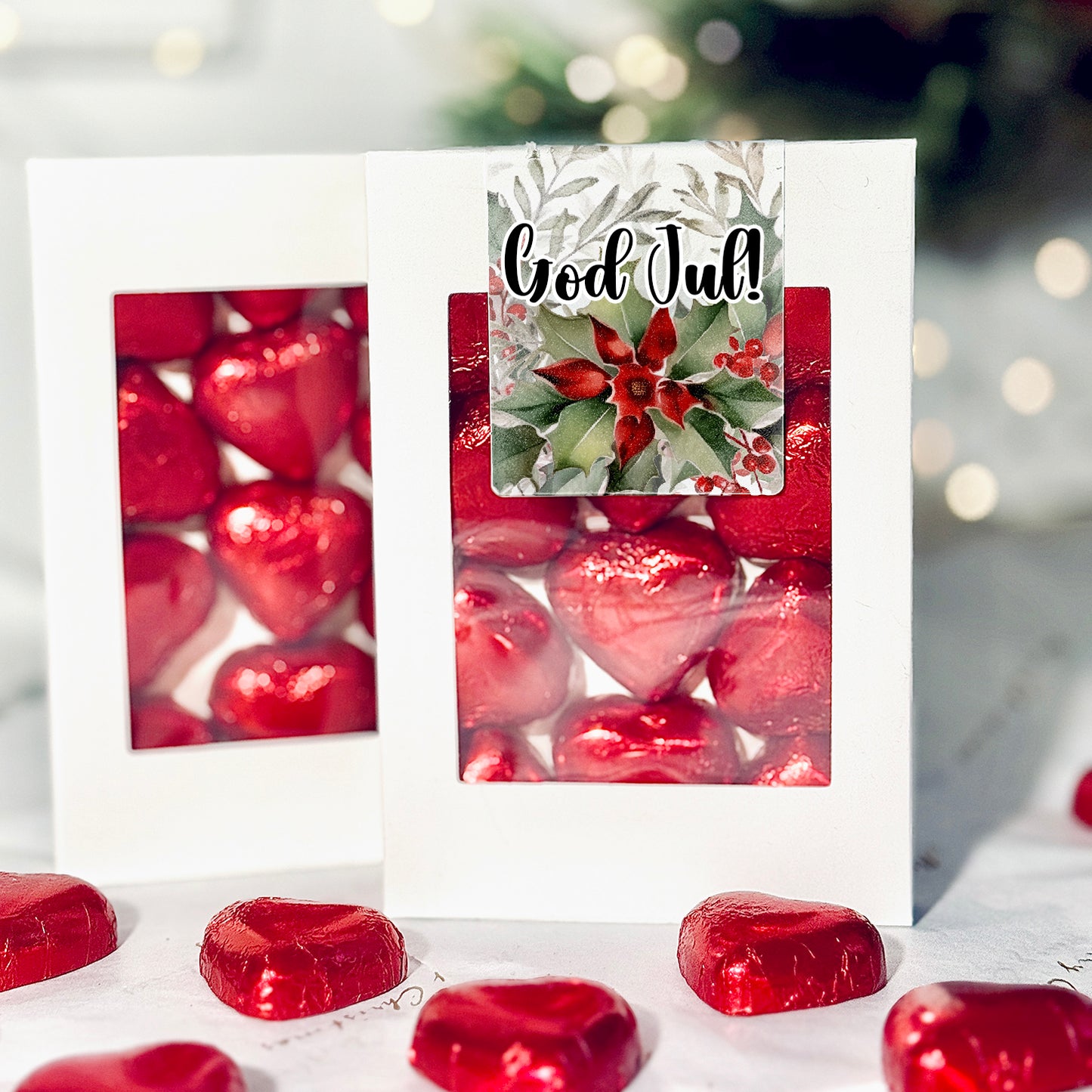 God Jul | Vit chokladask