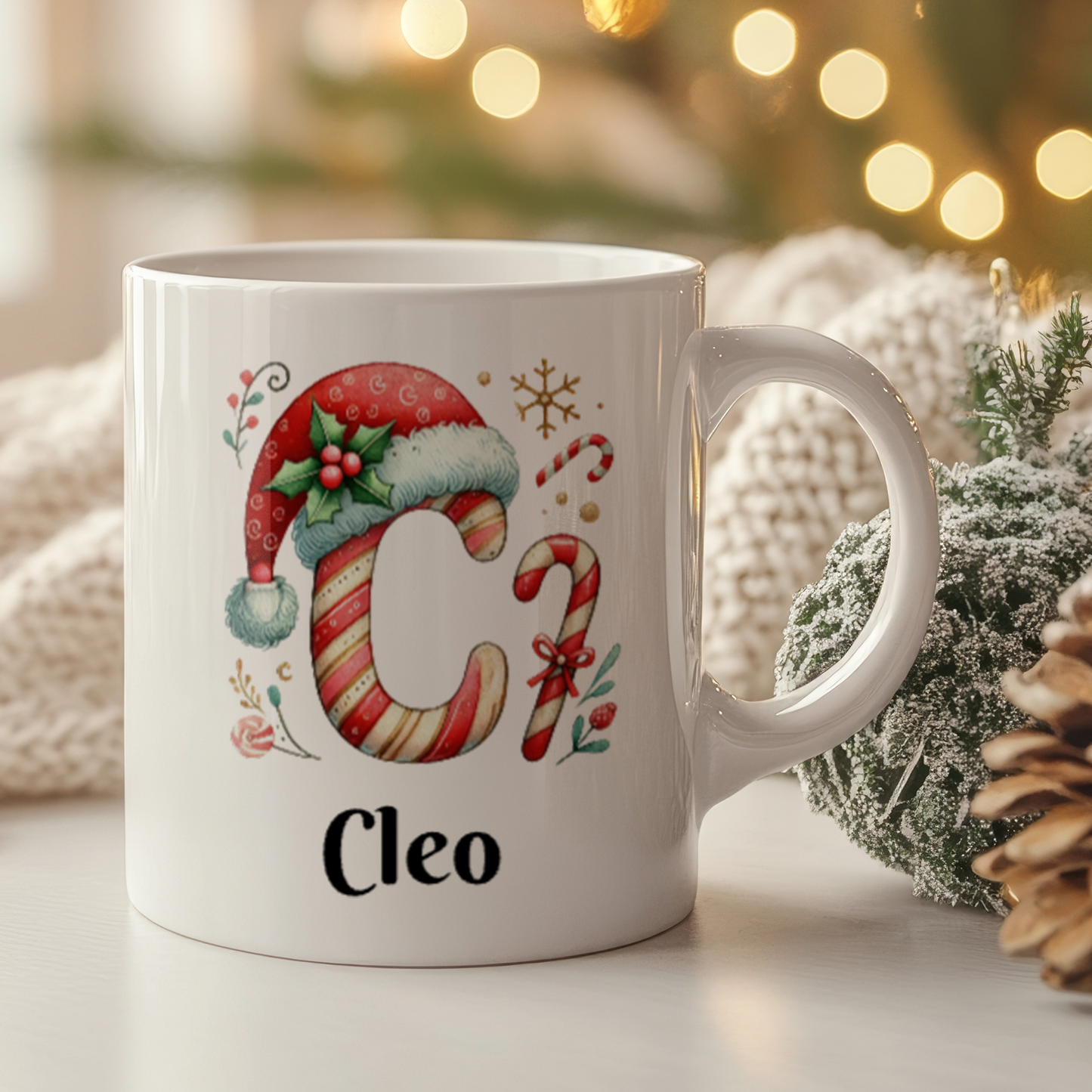 Bokstav, Jul | Personlig julmugg